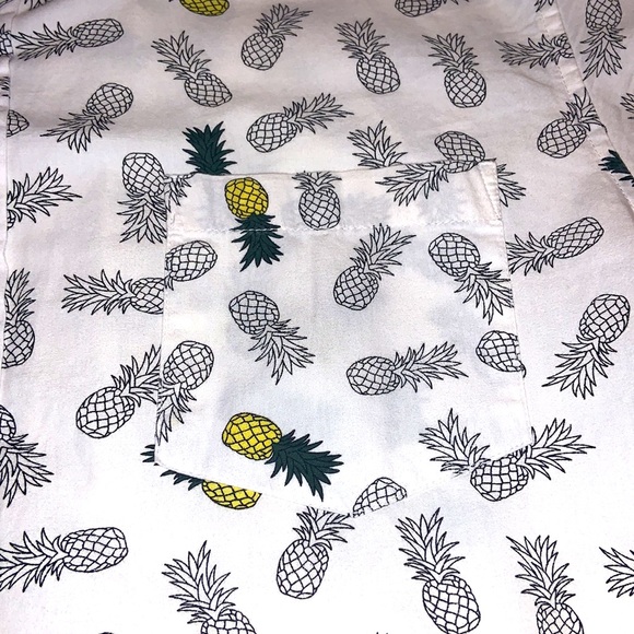 VSTR Pineapple pattern short sleeve button down shirt - Picture 5 of 11